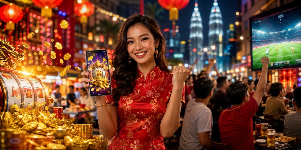 Pemain menikmati slot online bergaya Melayu di Kuala Lumpur dengan antara muka mudah alih