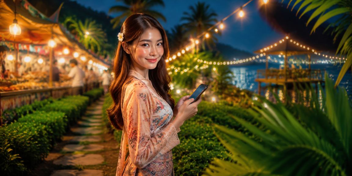 Pemain di Langkawi menggunakan telefon mudah alih untuk bermain kasino dalam talian secara santai